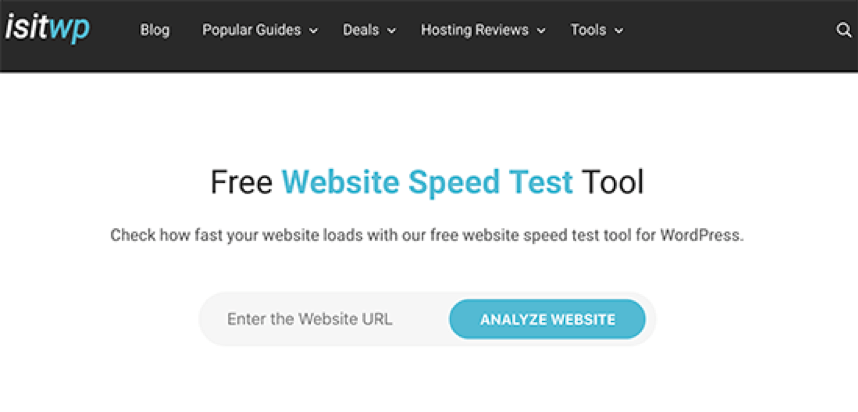 wordpress speed optimization - speed testing tools