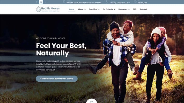 health moves after web design